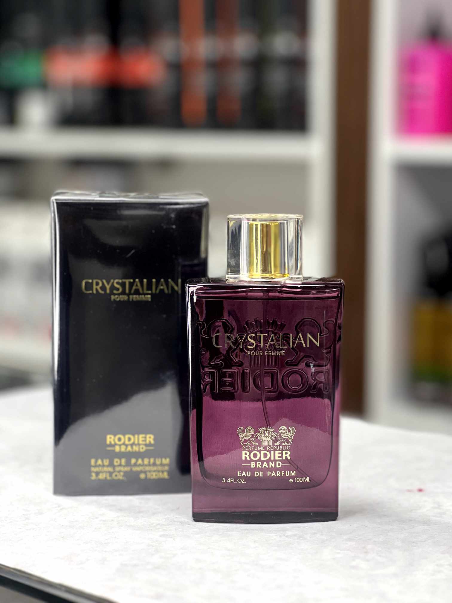 ادکلن زنانه رودیر مدل crystalian حجم 100 میلیلیتر