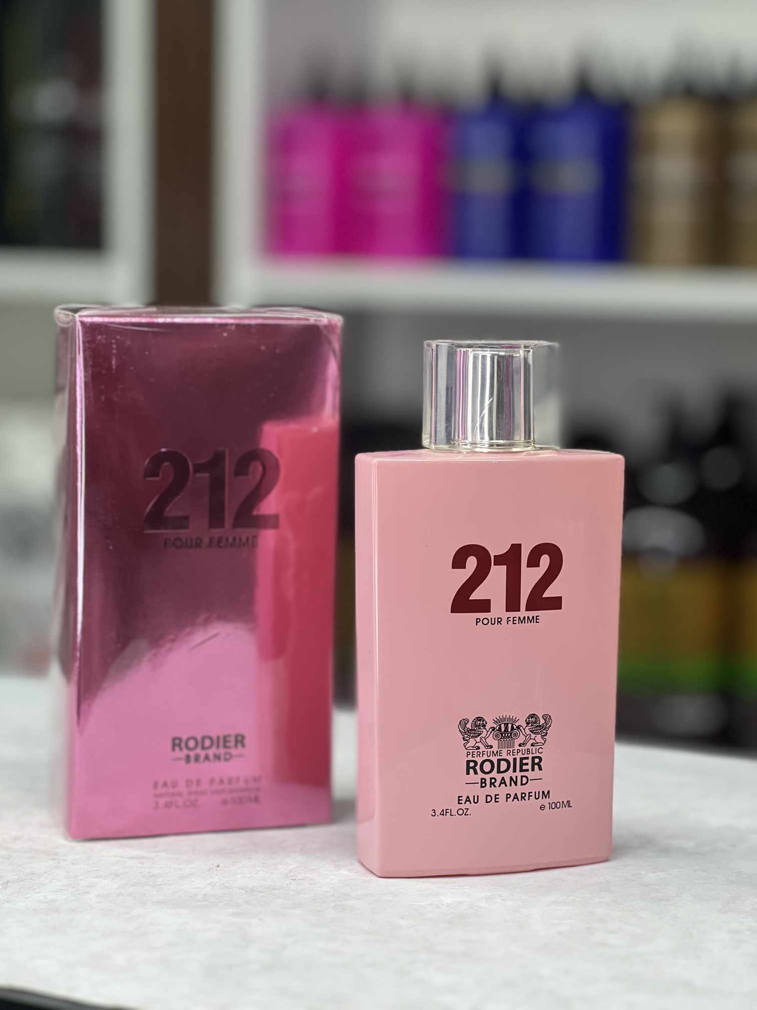 ادکلن زنانه رودیر مدل 212 حجم ۱۰۰ میلیلیتر