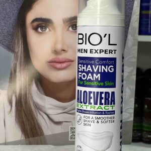 فوم اصلاح مردانه بیول حاوی عصاره آلوئه ورا