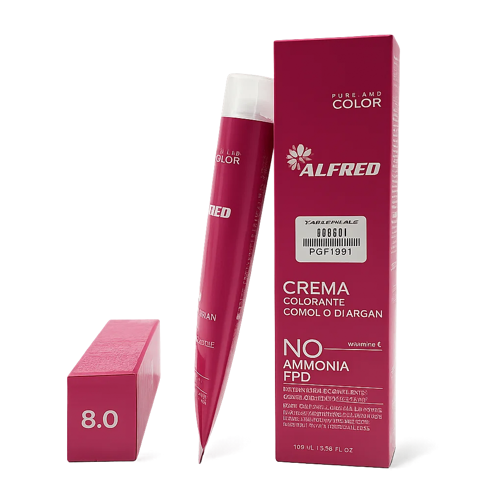 رنگ مو آلفرد بدون آمونیاک شماره 8.0 حجم 100 ميلي ليتر