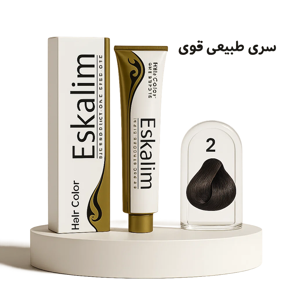 رنگ مو اسکلیم 2 رنگ قهوه ای سوخته