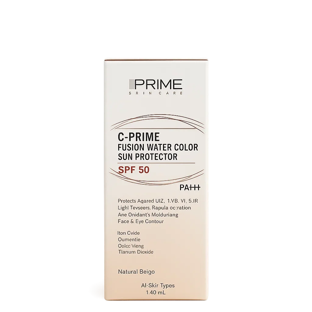 فلوئید ضد آفتاب رنگ بژ طبیعی پریم