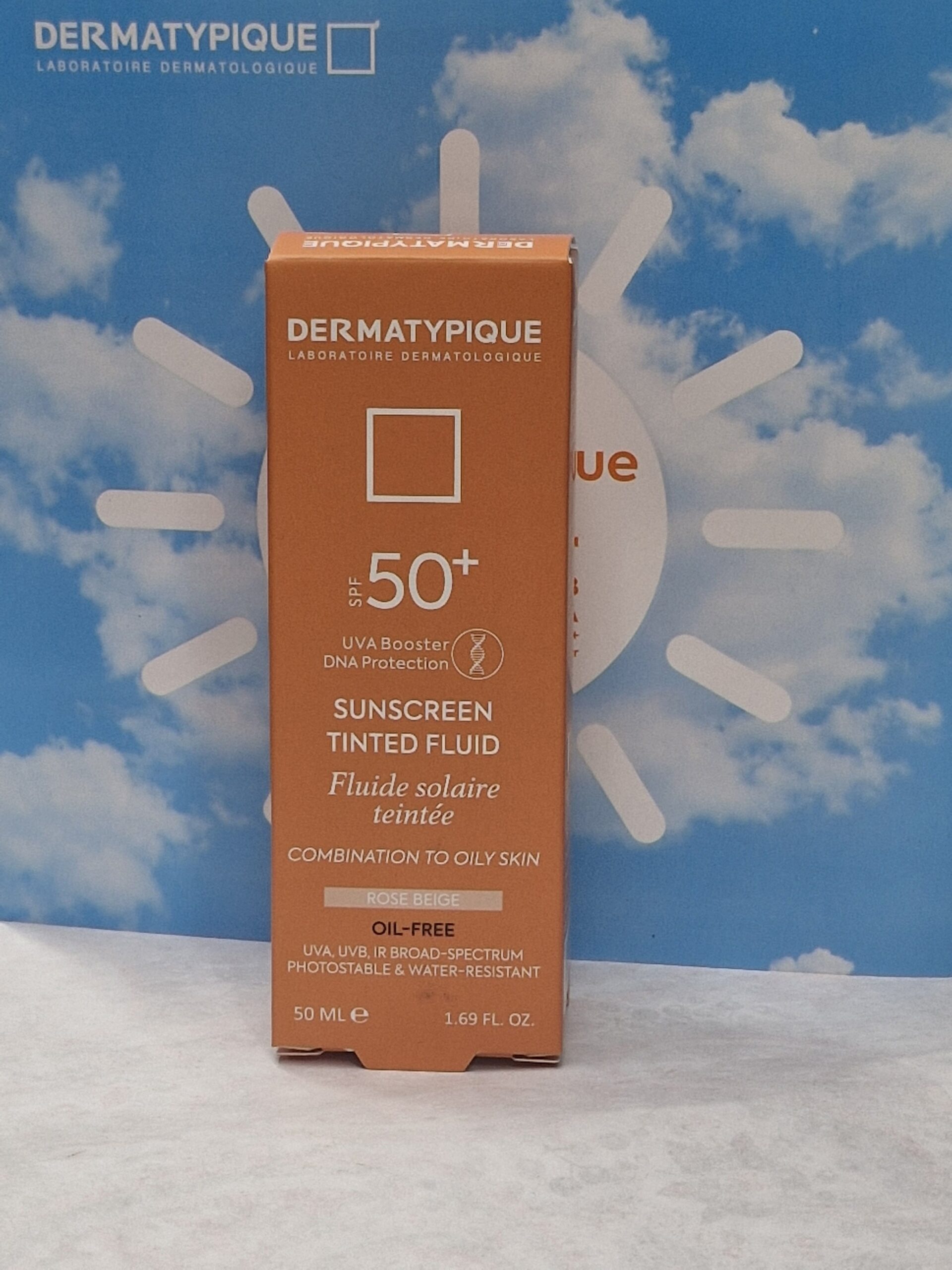 ضد آفتاب فلویید پوست چرب درماتپیک SPF50 (رز بژ)