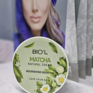 کرم مرطوب کننده کاسه ای پوست ماچا و روغن ماکادمیا بیول