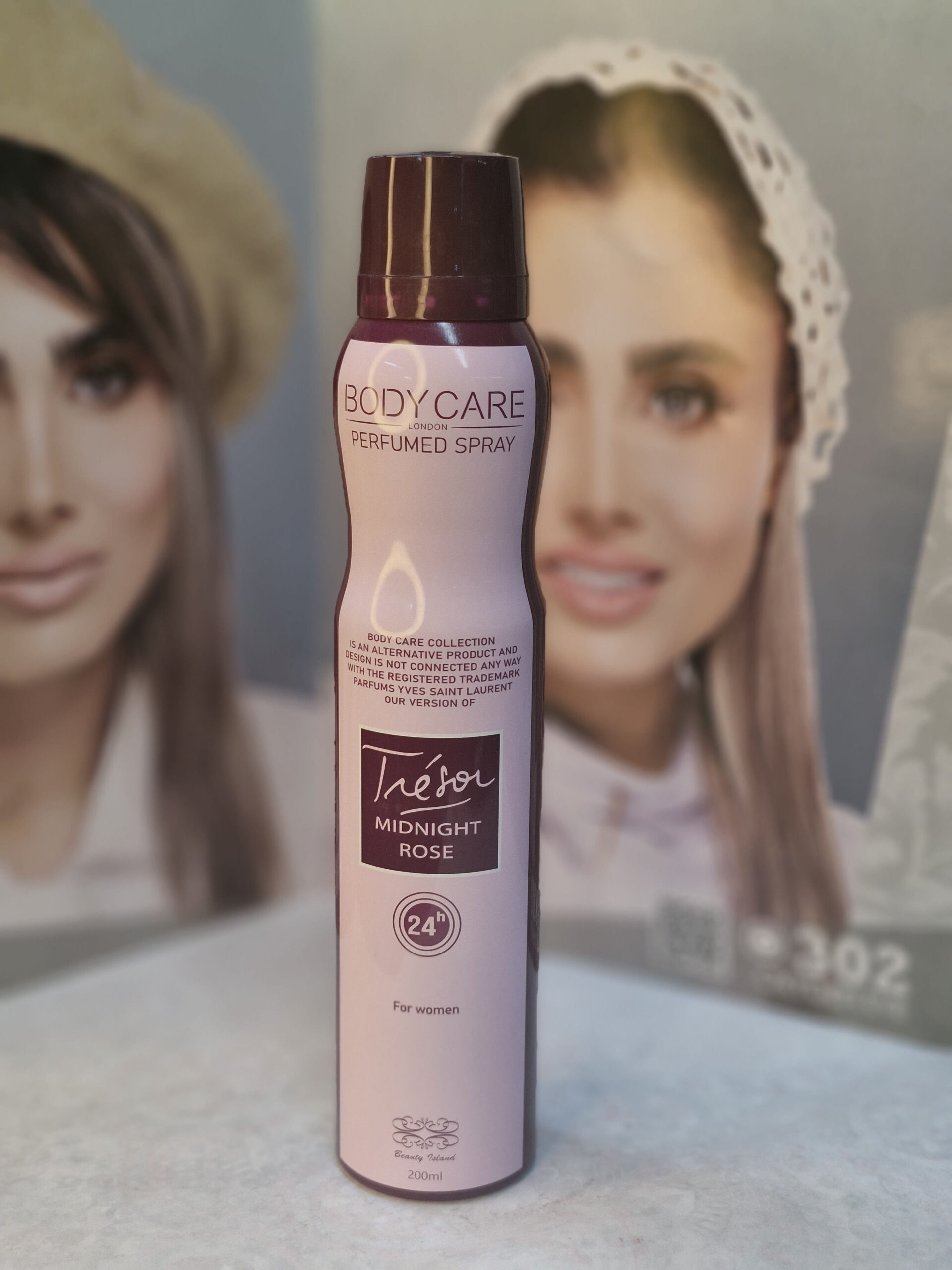 اسپری بدن زنانه بادی کر مدل میدنایت رز