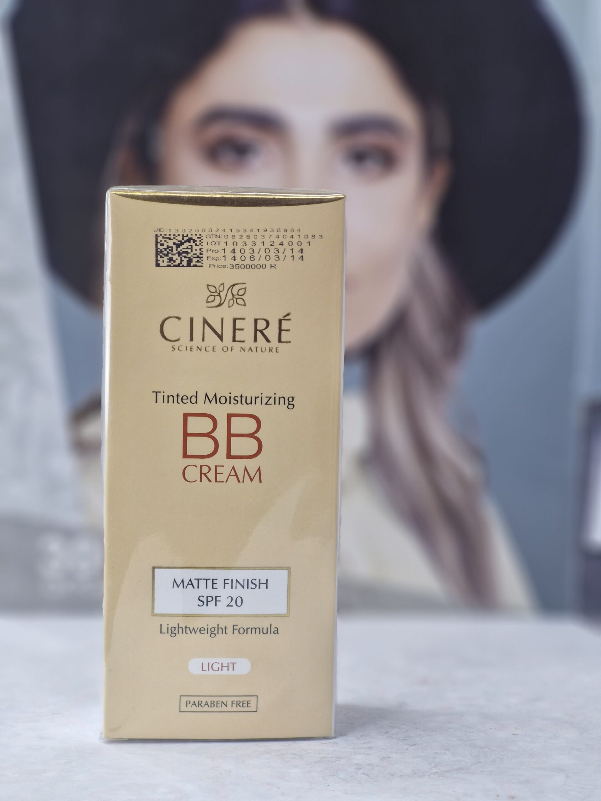 کرم پودر BB سينره مدل Light حجم 50 میلی لیتر