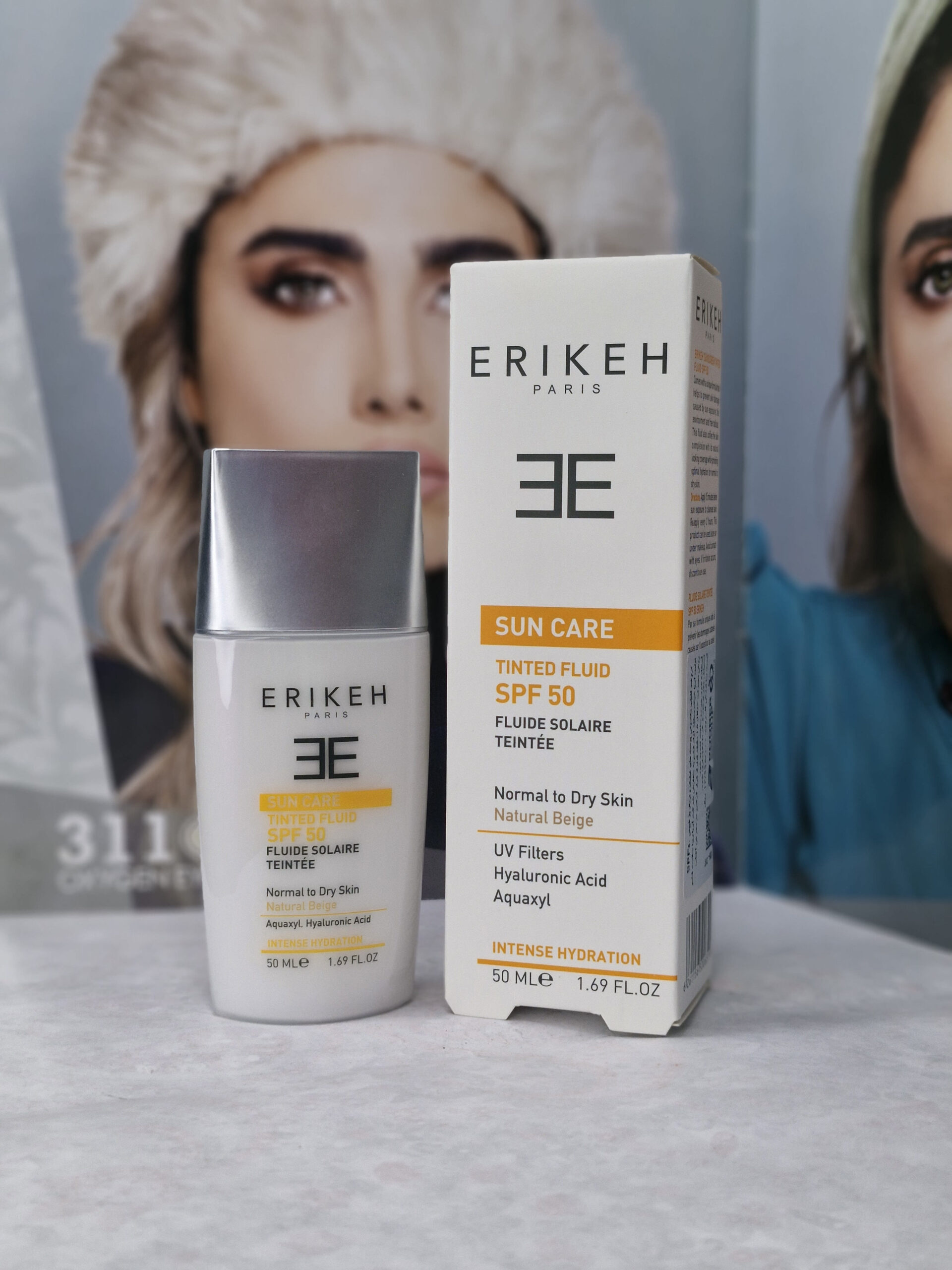 کرم ضد آفتاب پوست خشک و نرمال SPF50 (بژ طبیعی) اریکه