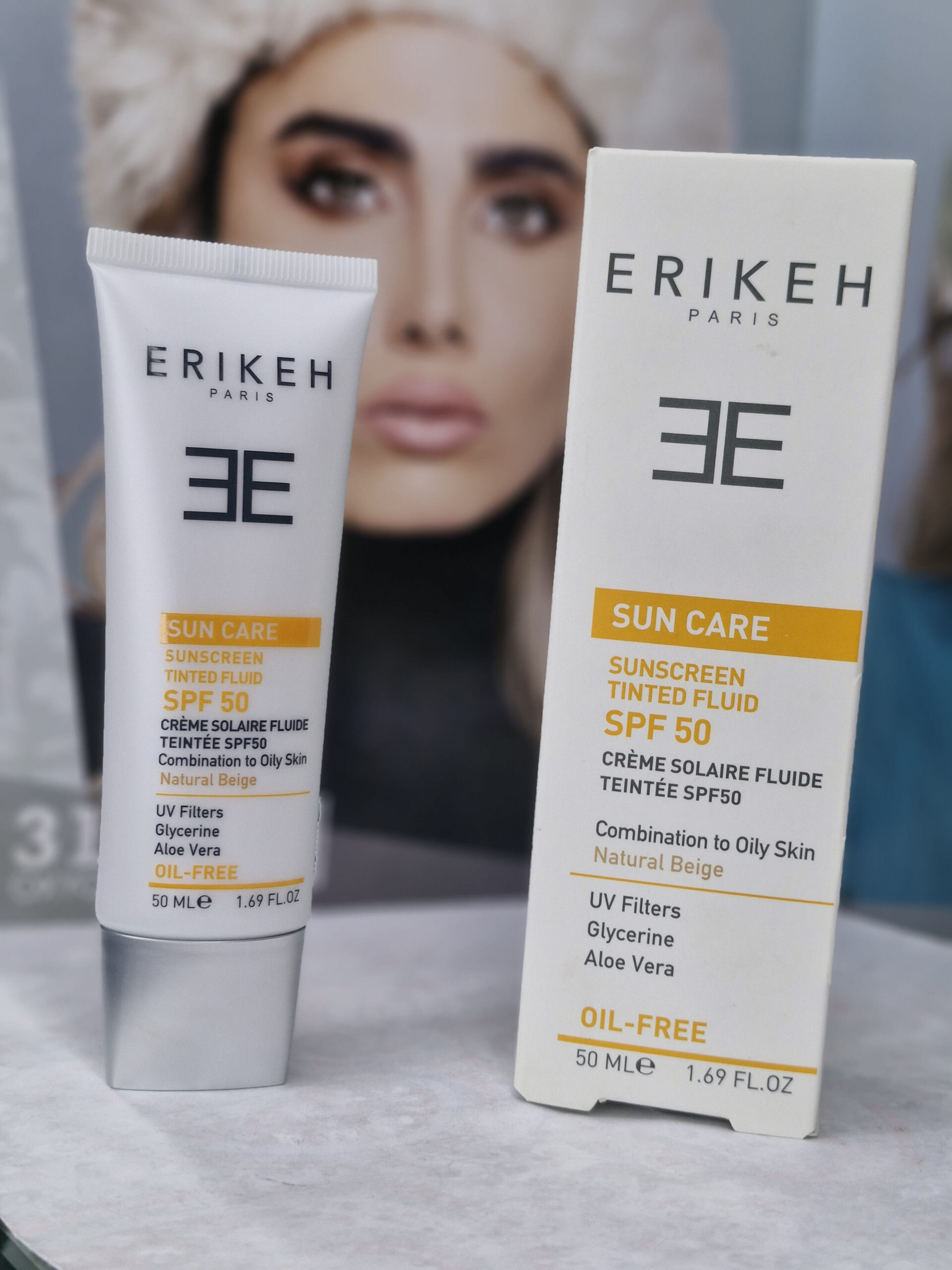 فلوئید ضد آفتاب پوست مختلط و چرب (بژ طبیعی) اریکه