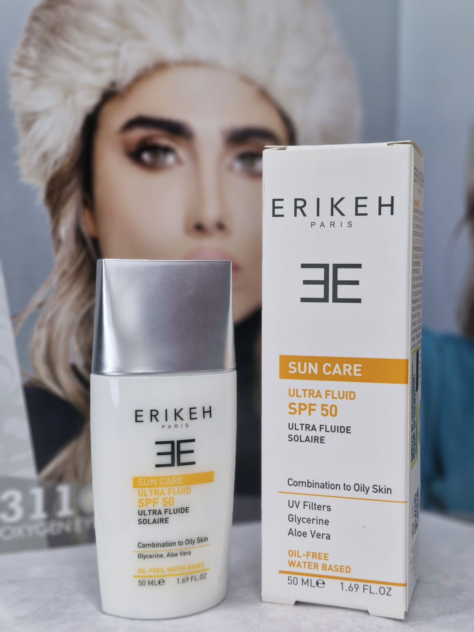 فلوئید ضد آفتاب و ضد جوش SPF50 (بی رنگ) اریکه