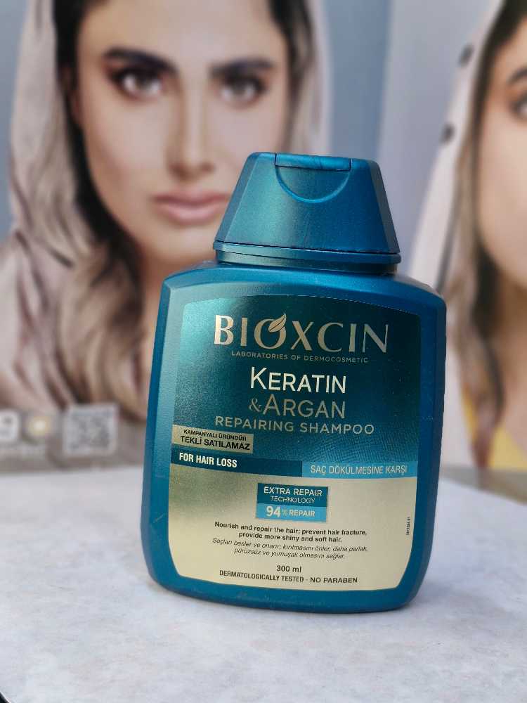 شامپو ترمیم کننده مو حاوی کراتین و آرگان بیوکسین