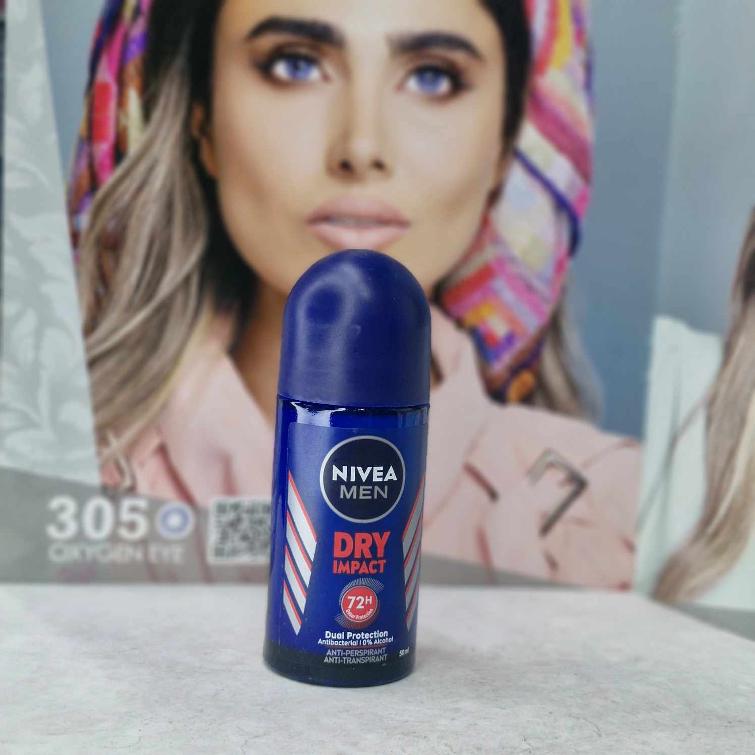 مام رول ضد تعریق مردانه درای ایمپکت 72 ساعته نیوا