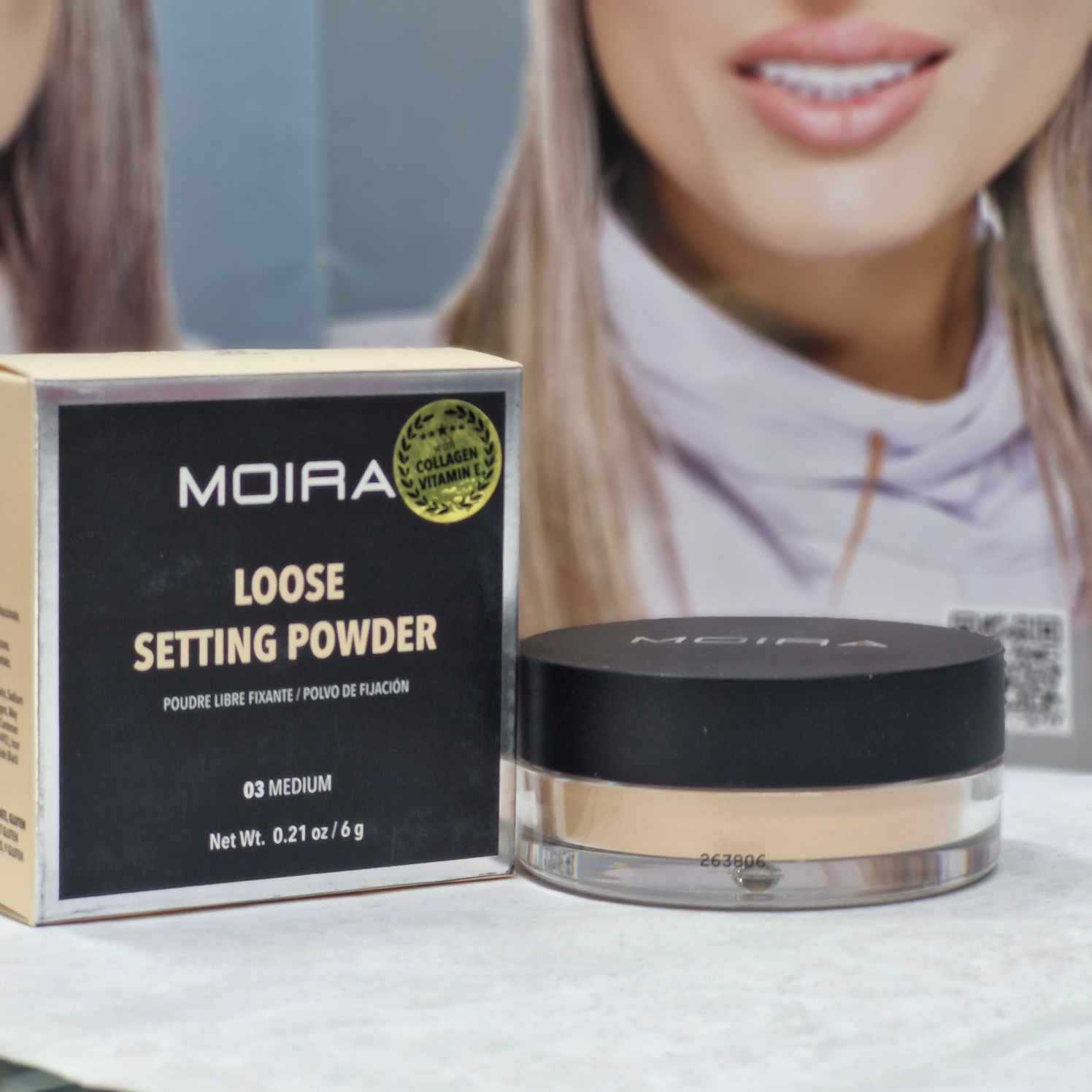 پودر فیکس کننده آرایش صورت مویرا شماره 03