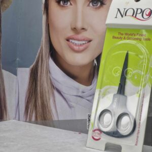 قیچی ابرو مشکی حرفه ای سرصاف نوپو کد C6