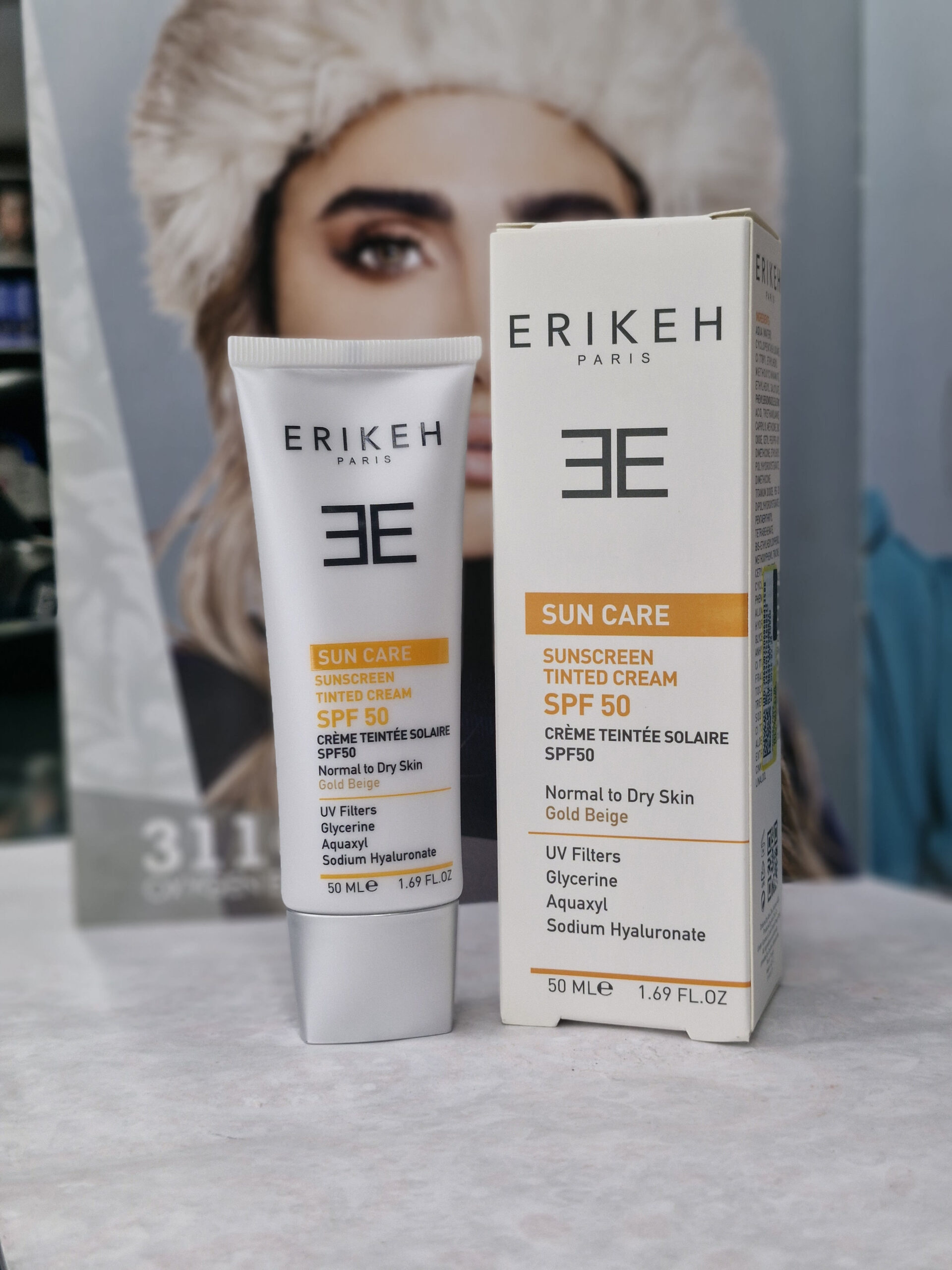 کرم ضد آفتاب پوست خشک و نرمال SPF50 (بژ طلایی)