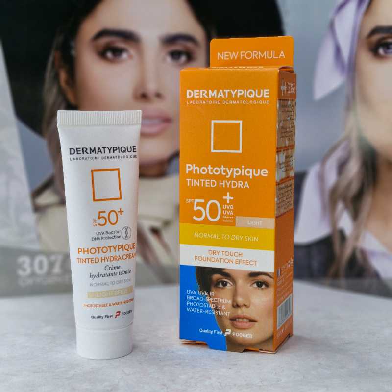 ضد آفتاب رنگی پوست خشک spf50 فتوتیپیک بژ روشن درماتیپیک